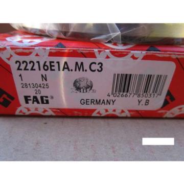 Fag 22216E1A.M.C3, 22216E 1A.M.C3, Spherical Roller Bearing(=2 SKF,NSK ,NTN,SNR)