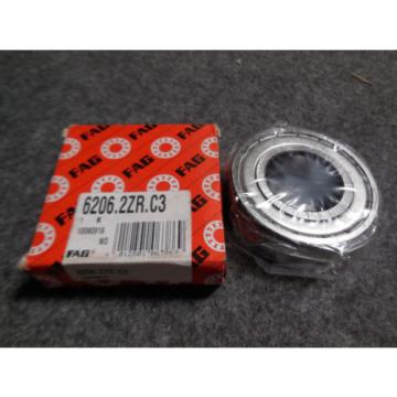 NEW FAG 6206.2ZR.C3 SHIELDED BEARING