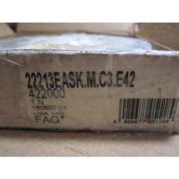 NEW FAG PRECISION BEARING # 22213EASKMC3E42