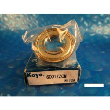 KOYO 6001 ZZ CM, 2Z, 2RZ,Deep Groove roller Bearing (=2 SKF, NSK FAG, 9101 KDD)