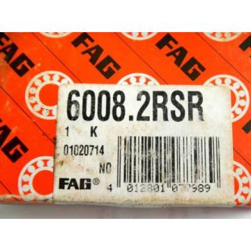 FAG 6008.2RSR Sealed Ball Bearing 40mm ID 68mm OD  Lot of 4   Free Shipping