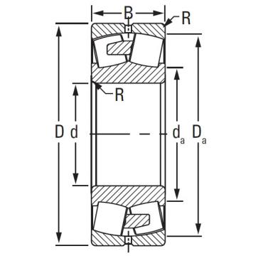 Timken TAPERED ROLLER 22311KEMW33W800C4    