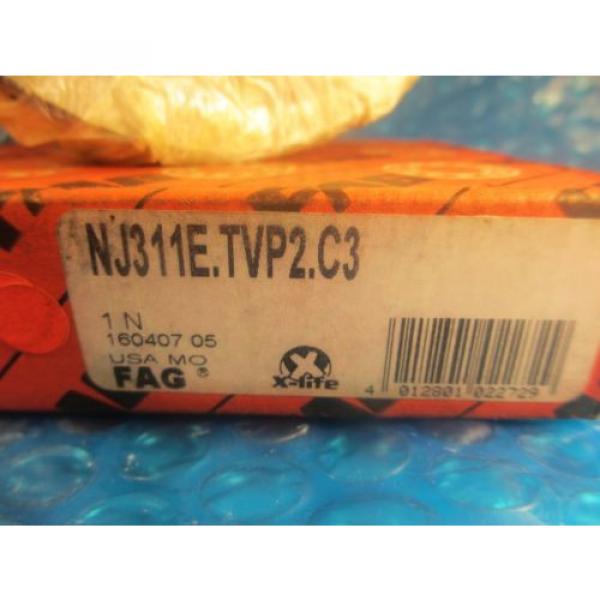 FAG NJ311-E-TVP2-C3, NJ311E, Single Row Cylindrical Roller Bearing (=2 SKF, NSK) #3 image