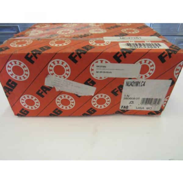 FAG Bearing NU421M1.C4  New in Box  FREE SHIPPING #4 image