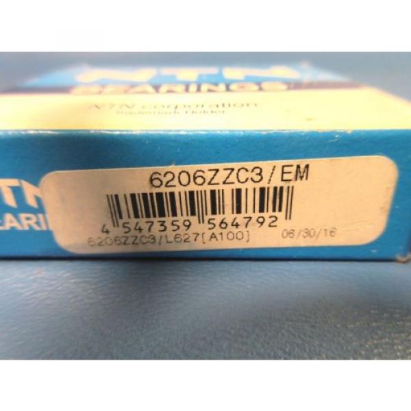 NTN 6206ZZ C3 EM Single Row Radial Ball Bearing Double Shielded (SKF, FAG, NSK) #2 image