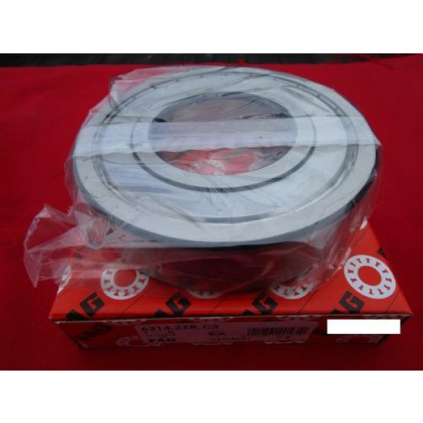 Fag 6314-2ZR C3, Single Row Ball Bearing(=2 SKF,NSK ZZ,NTN,Timken/Fafnir 314KDD) #1 image