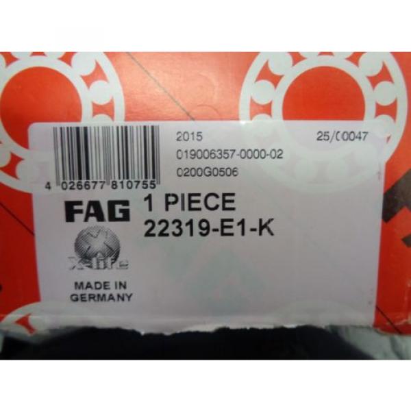 FAG 22319-E1-K SPHERICAL ROLLER BEARING #4 image