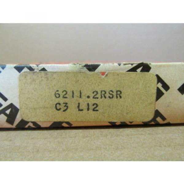 NIB FAG 6211 2RSR C3 L12 Ball Bearing Double Rubber Shield 62112RSRC3L12 6211A #3 image