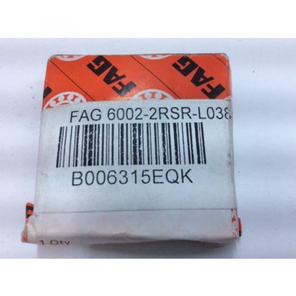 FAG 6002-2RSR-C3 Deep Groove Ball Bearing Metric 15mm ID x 32mm OD x 9mm Wide #5 image