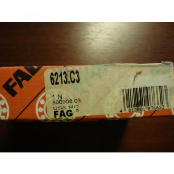 FAG Deep Groove Ball Bearing, 65mm x 120mm x 23mm, Open, USA, 6213.C3, 6890eHE2 #5 image