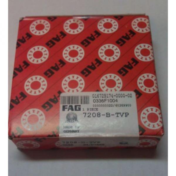 FAG 7208B-TVP Angular Contact Ball Bearing Metric FAG Bearing #3 image