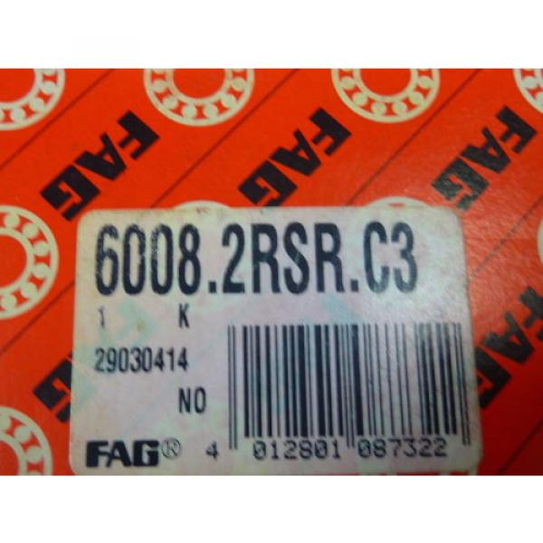 FAG 6008.2RSR.C3 Sealed Ball Bearing 40 x 68 x 15mm ! NEW ! #5 image