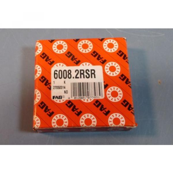 FAG 6008.2RSR Single Row Sealed Deep Groove Ball Bearing 40mm ID, 68mm OD NIB #2 image