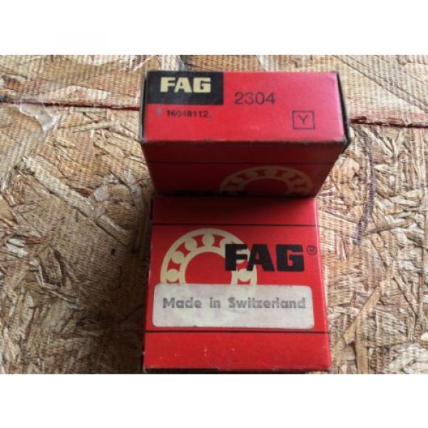 2-Fag  NTN JAPAN BEARING, Cat# 2304 ,comes w/30day warranty, free shipping #5 image