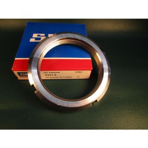 SKF AN16, Right Hand Standard Locknut; Steel (=2 FAG,NSK,Torrington, Link-Belt) #5 image