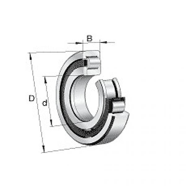 NUP317-E-M1-C3 FAG Cylindrical roller bearing #5 image